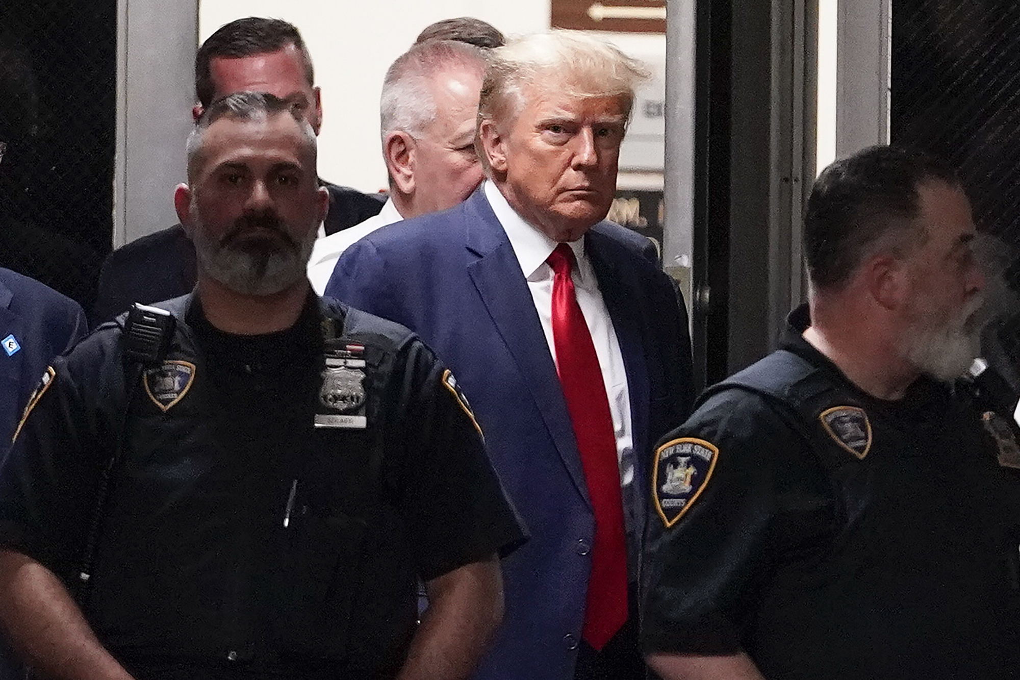 El ex presidente Donald Trump debió presentarse ante la Justicia norteamericana el pasado jueves 4 de abril, en Nueva York (AP Photo/Mary Altaffer)