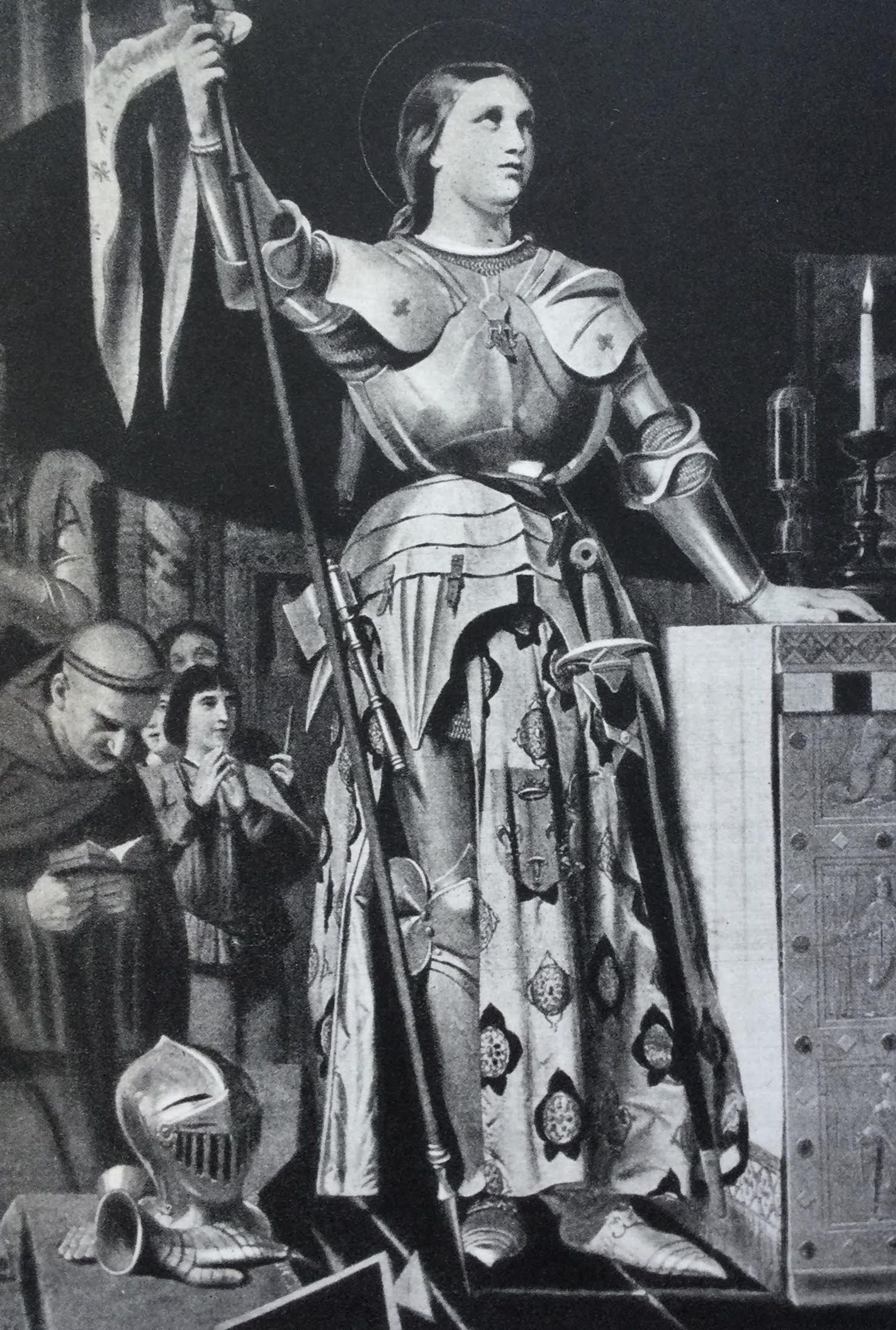 Primero fue exonerada, declarada inocente y luego mártir. En 1920 fue finalmente canonizada. Cuadro de Ingres.
