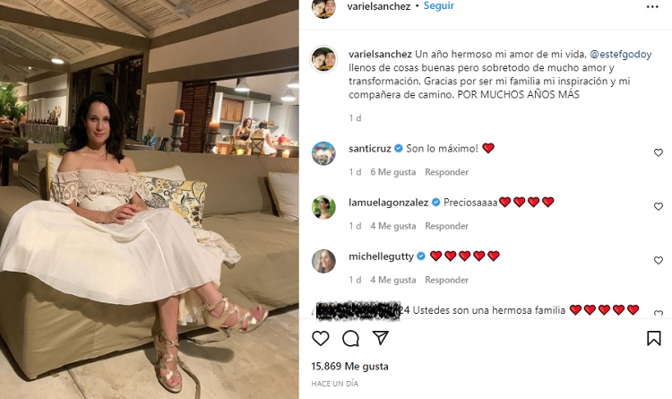 “por Muchos Años Más” Las Palabras De Variel Sánchez A Su Esposa En El Inicio Del Año Nuevo 5318