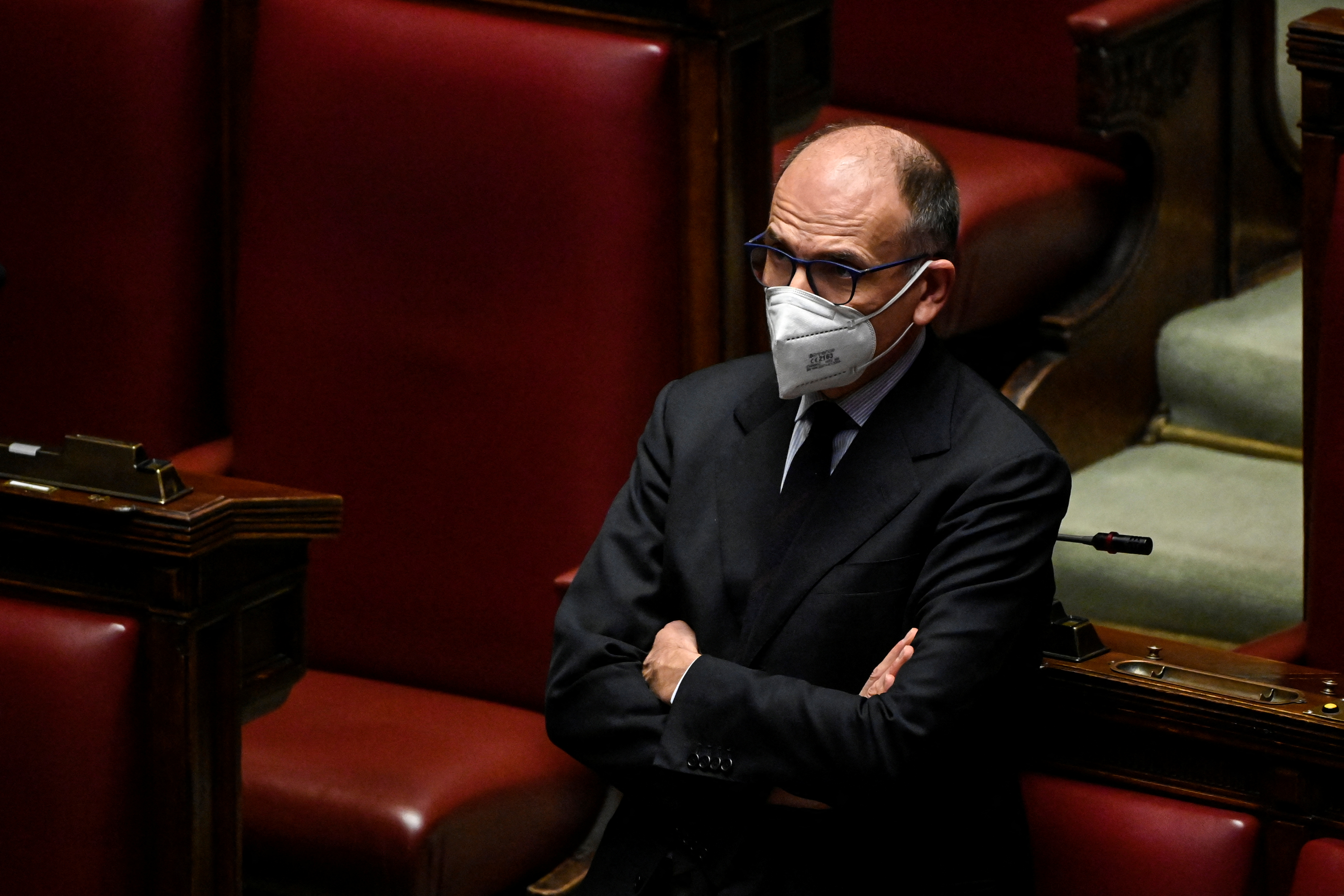 El líder del PD Enrico Letta (Alberto Pizzoli/Pool via REUTERS)