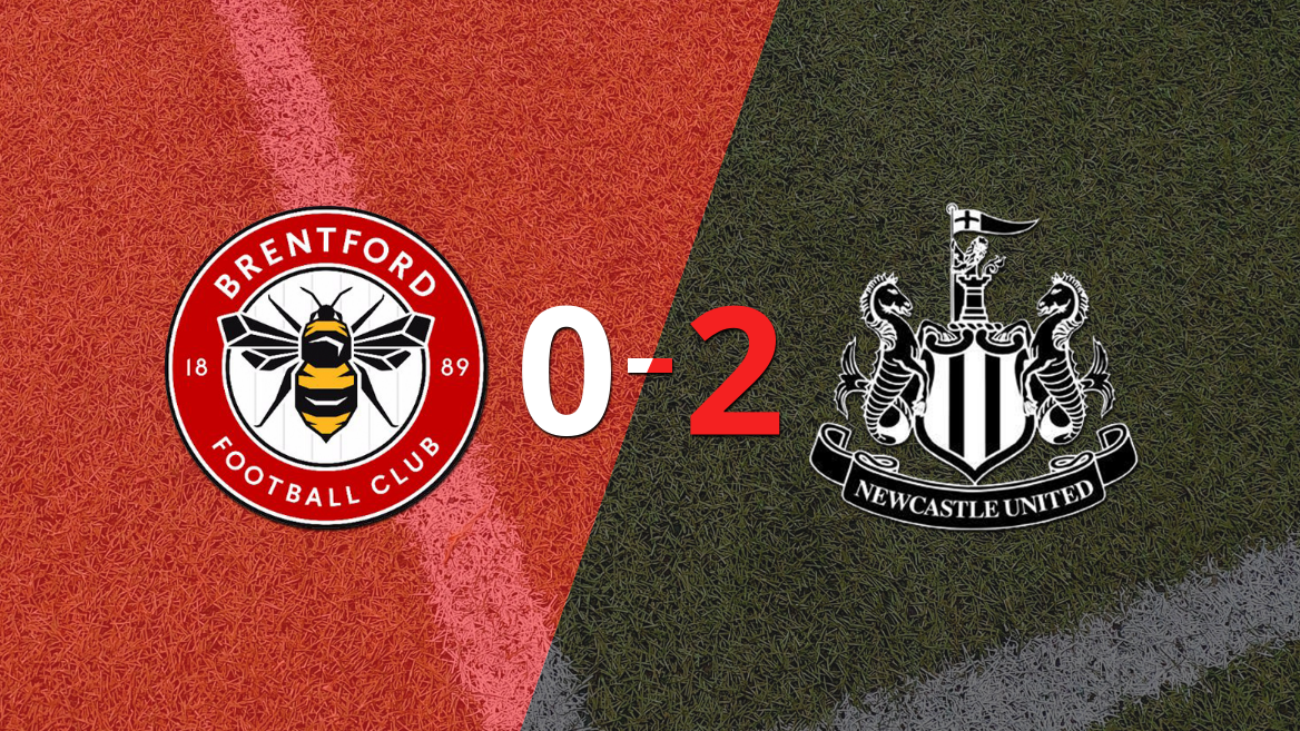 Newcastle United le ganó como visitante a Brentford por 2 a 0