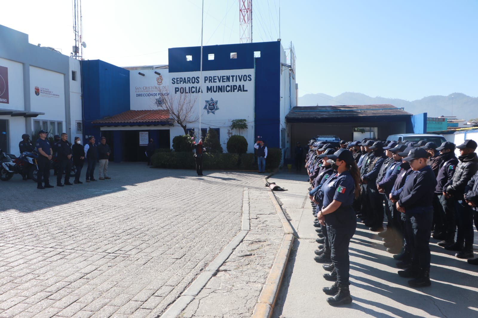 Causa en Común documentó que solo durante el gobierno del presidente López Obrador se registraron 331 protestas de policías en todo el país. (Facebook/Policía Municipal, San Cristóbal de Las Casas)