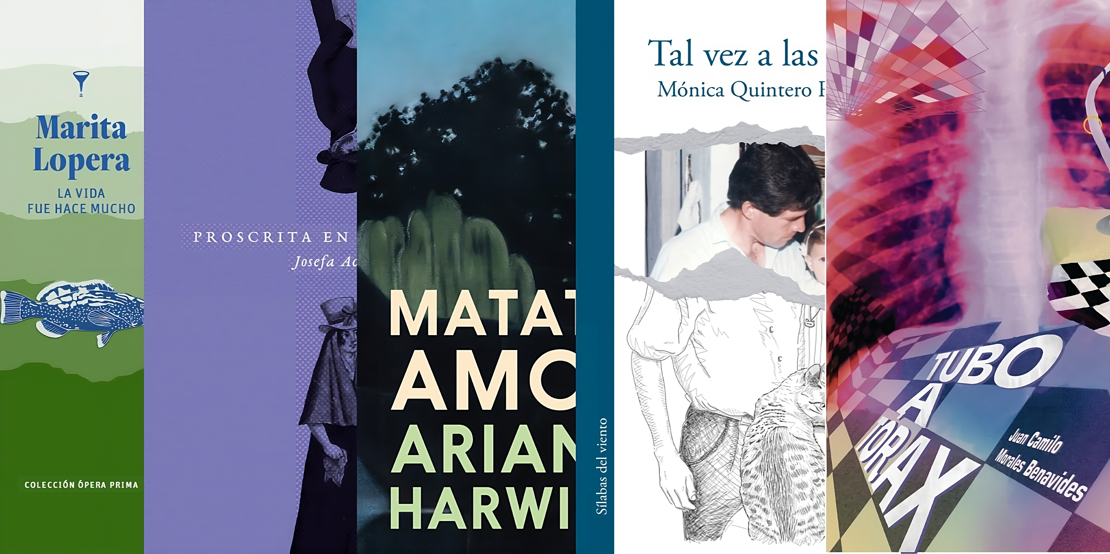 Cinco títulos de editoriales independientes colombianas.