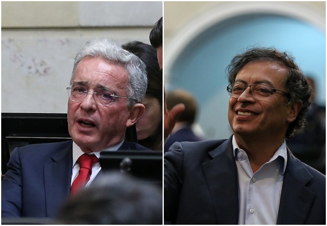 Las encuestas mantienen a Álvaro Uribe y Gustavo Petro como los políticos más impopulares de Colombia