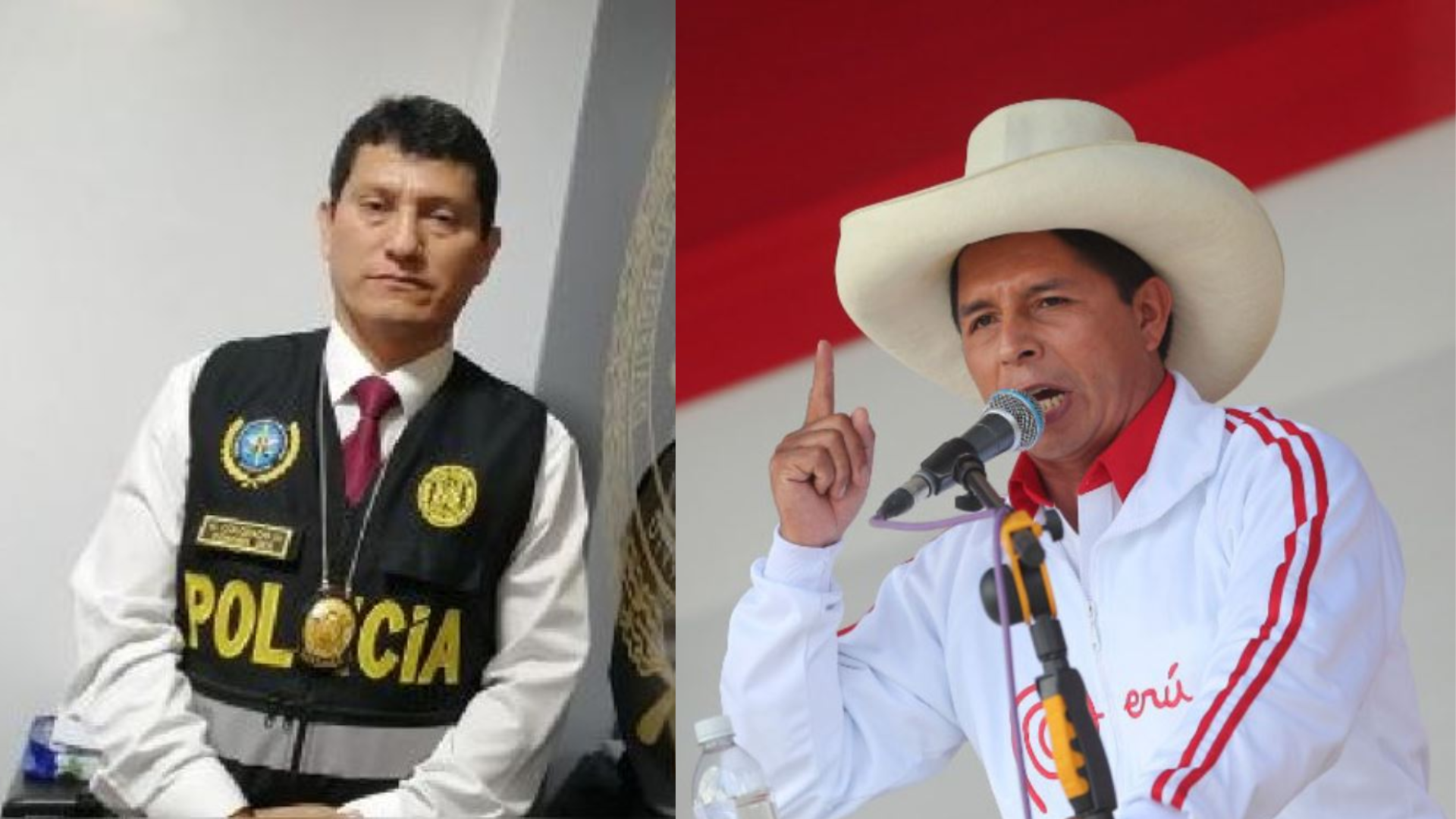 Pedro Castillo pide destitución y proceso sancionador contra coronel PNP Harvey Colchado por presunta falta grave.
Foto: Agencia Andina/Composición Infobae