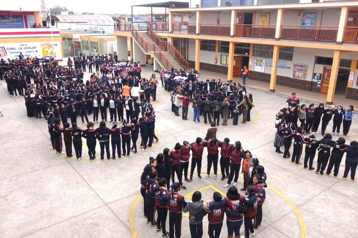 L'esercitazione è stata condotta alle 12:19 e prepara i residenti a rispondere in modo efficiente e tempestivo a emergenze o disastri.  (Foto: regione andina)