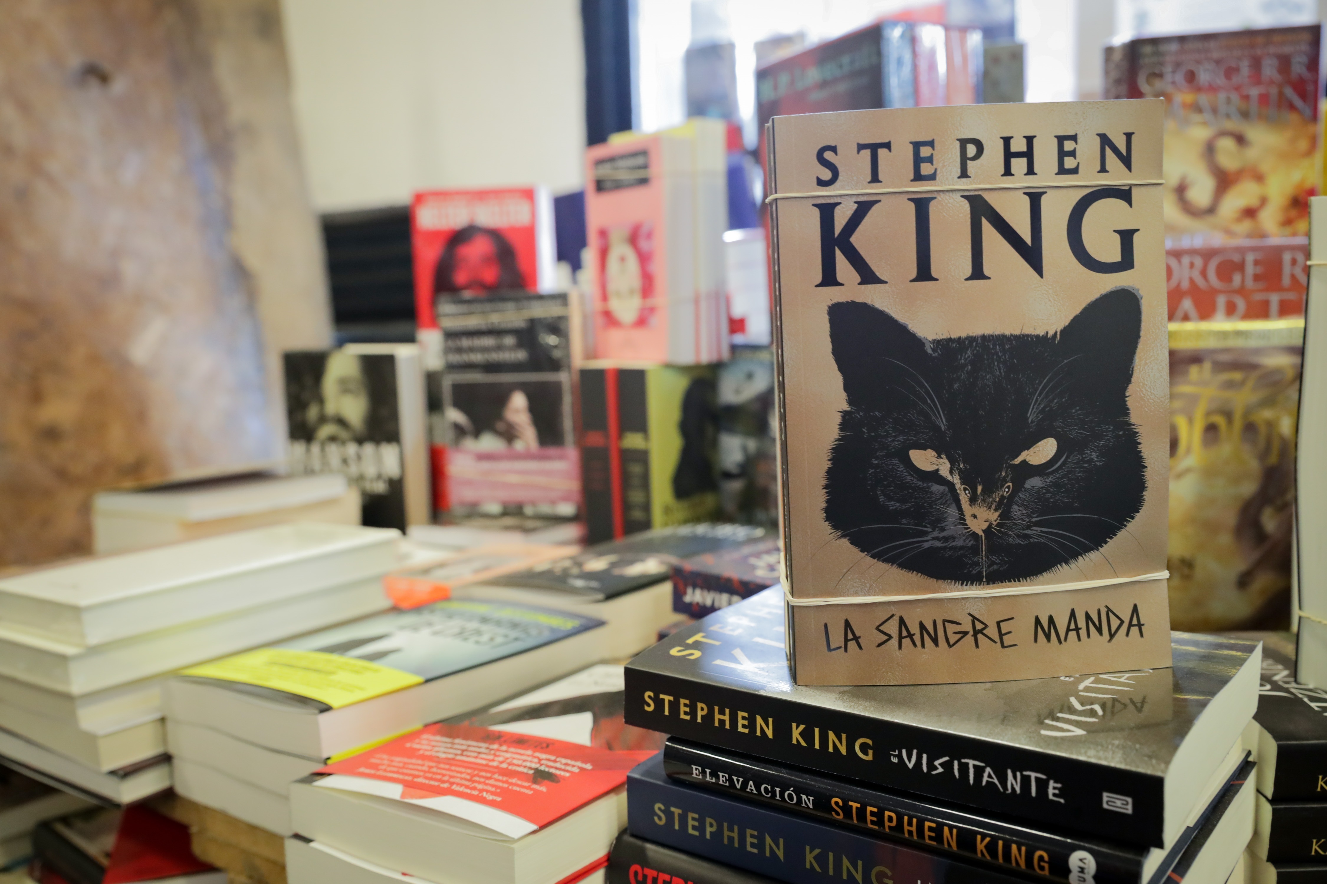 Portada de un libro de Stephen King en una librería el 11 de noviembre de 2020 de Montevideo, (Uruguay). EFE/Raúl Martínez/Archivo

