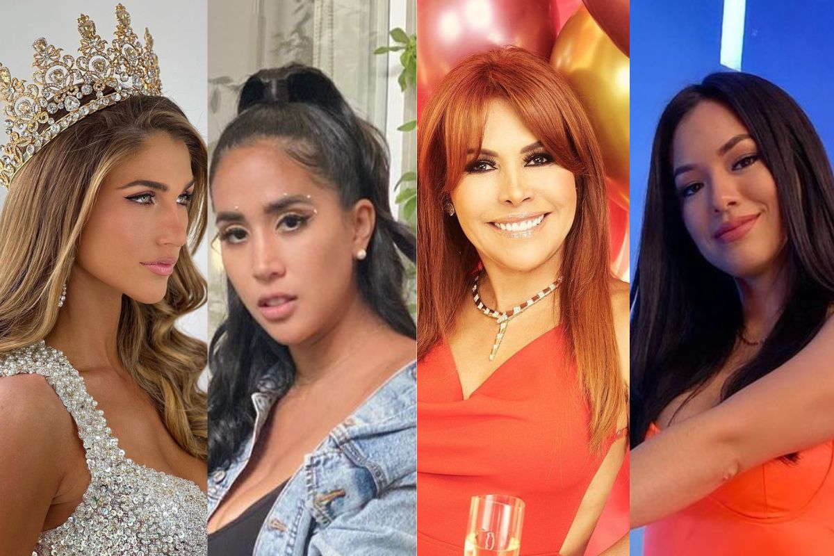 Alessia Rovegno, Melissa Paredes, Jazmín Pinedo y Magaly Medina, en escándalos de la semana. Foto: composición