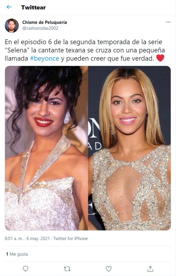 Selena y Beyonce  (Cortesía :Twitter)