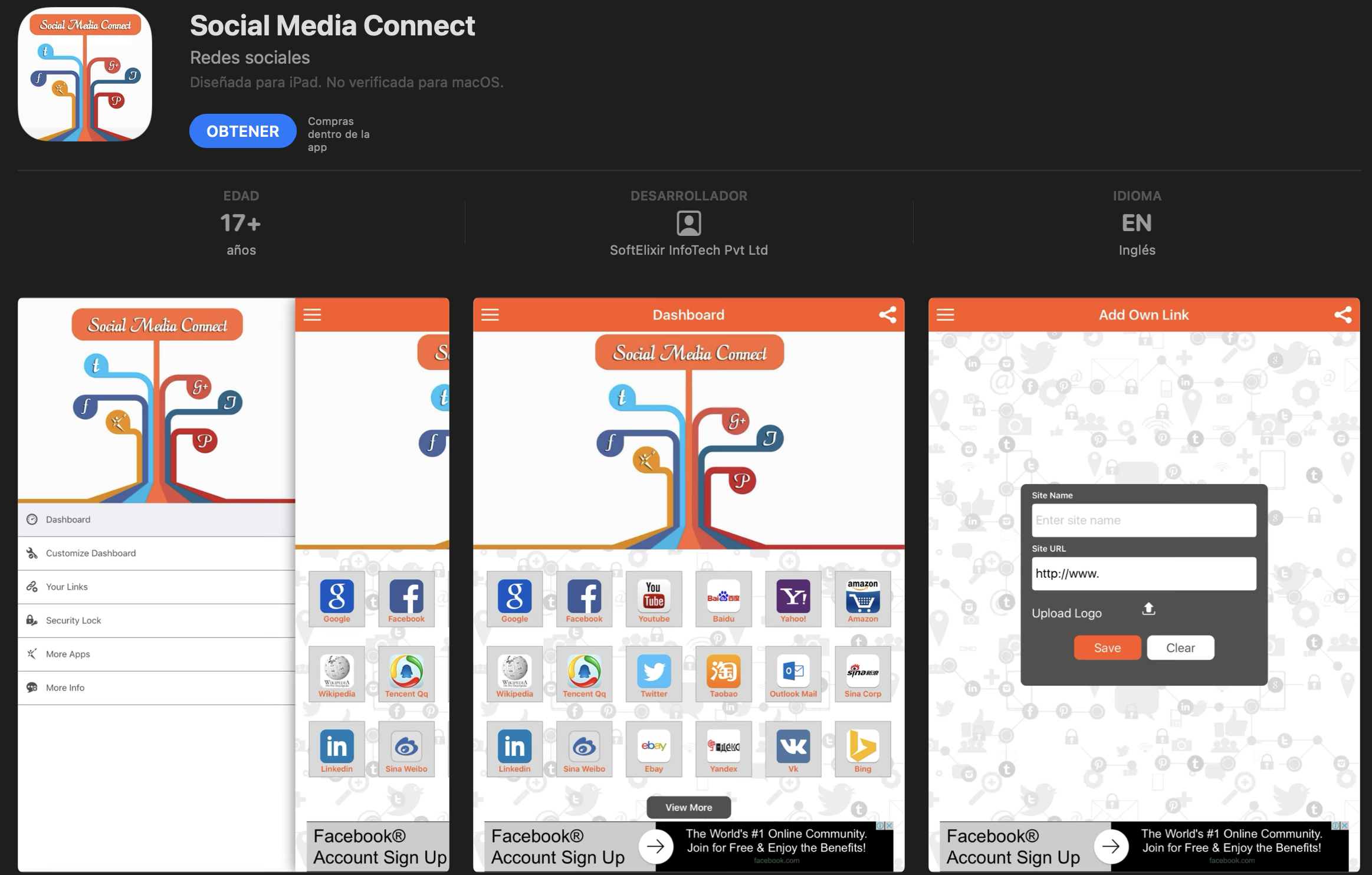 Social Media Connect. (foto: App Store/Jose Arana)