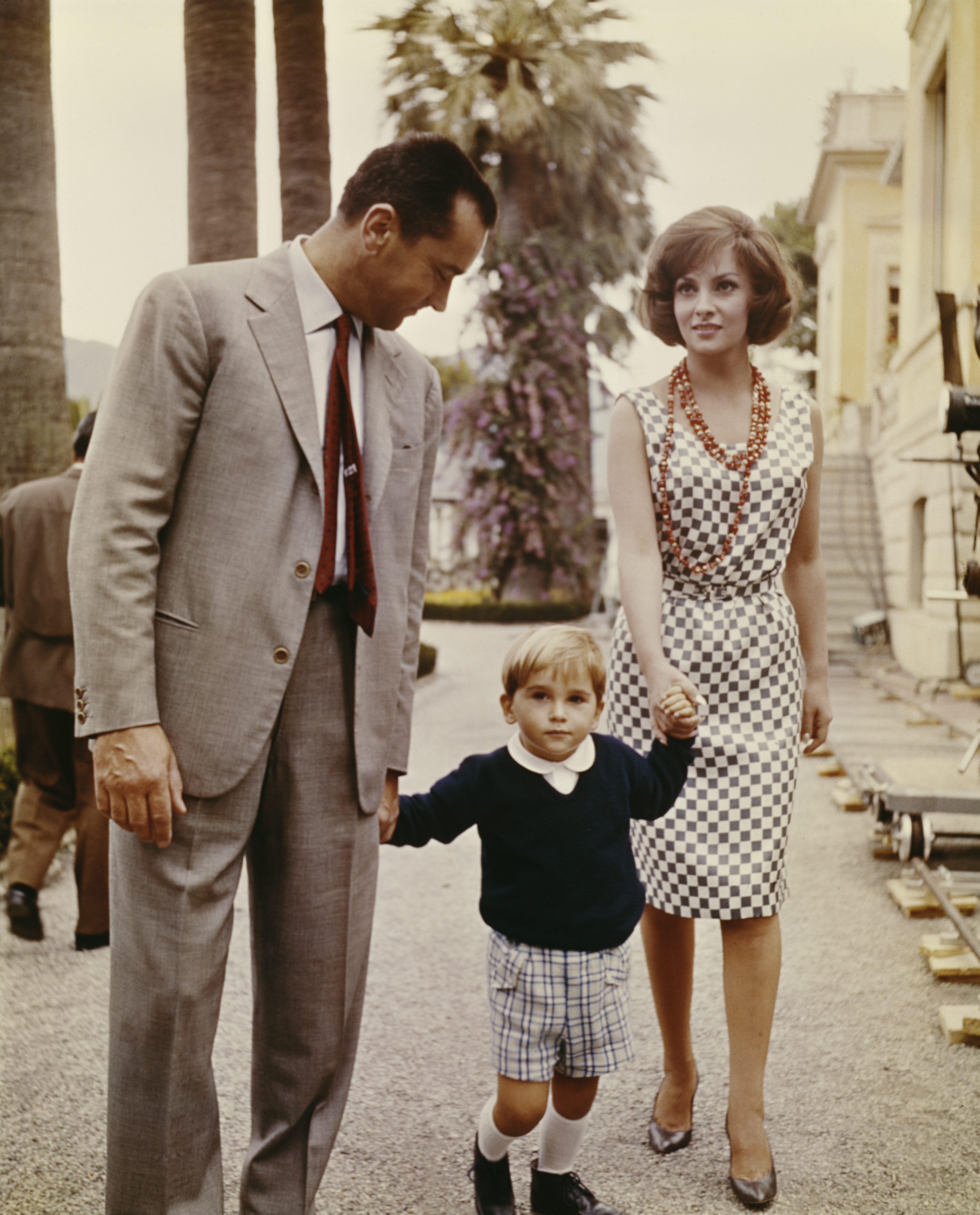   An image with her Slovenian husband Milko Ĺ kofiÄŤ and their son Andrea Milko, who today intends to manage Gina's fortune