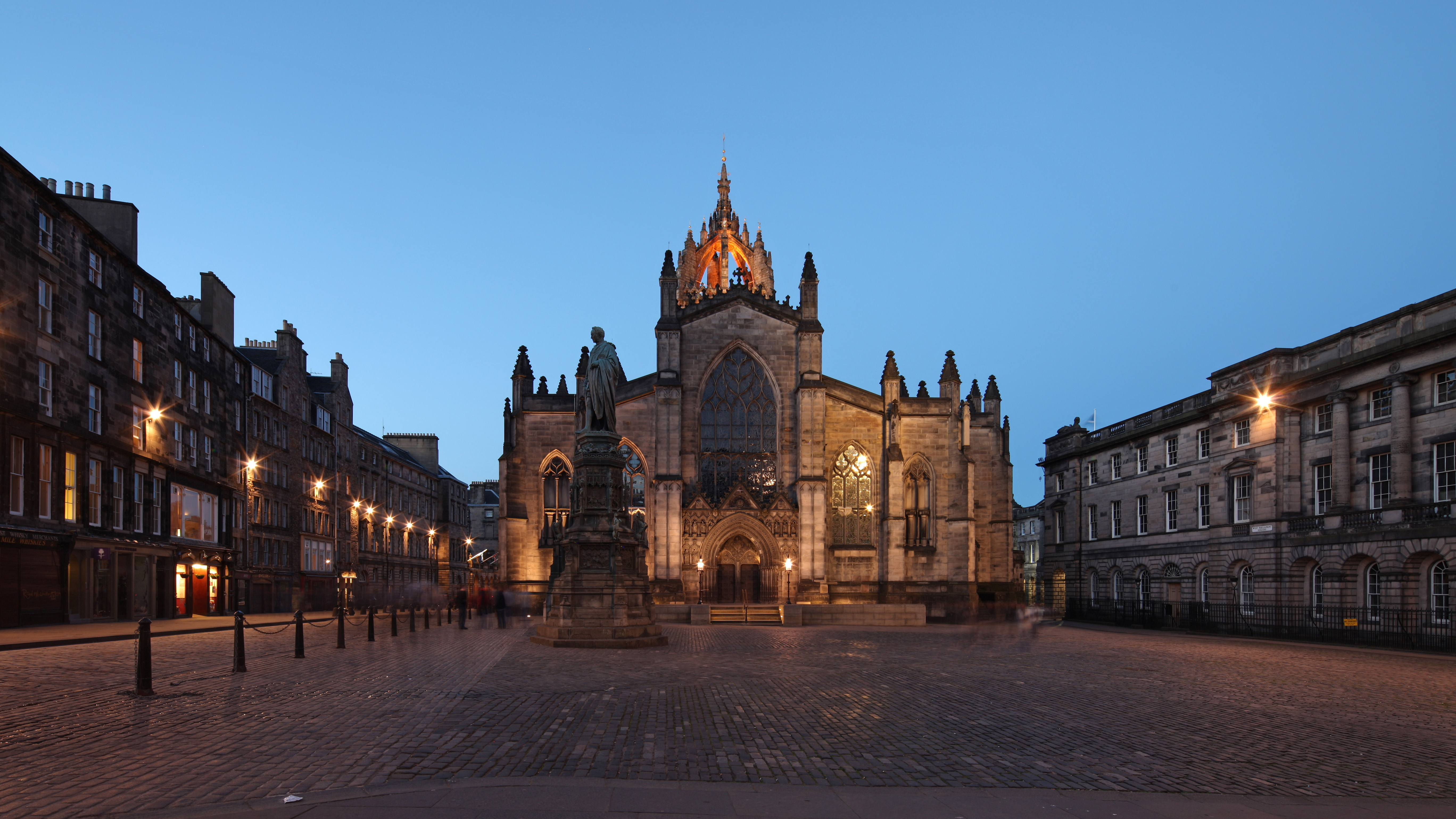 St Giles' Cathedral, more properly termed the High Kirk of Edinburgh, is the principal place of worship of the Church of Scotland in Edinburgh.