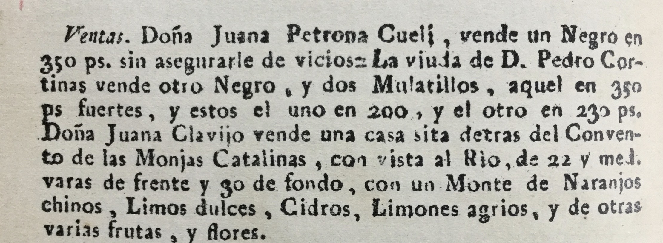 El diario incluía avisos, con una variada oferta.