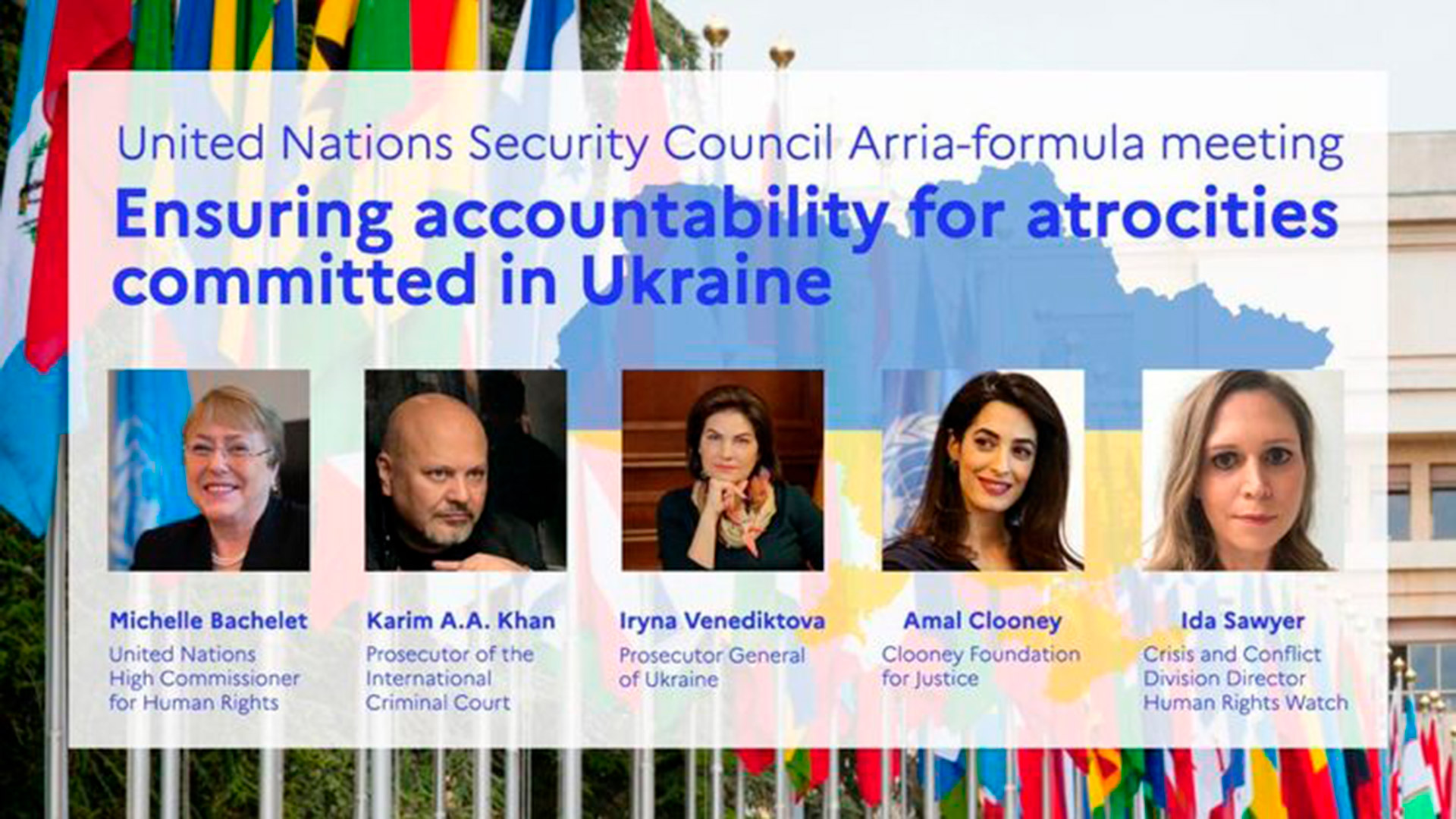 Karim Khan y Michelle Bachelet debatieron sobre la rendición de cuentas de Rusia por las atrocidades en Ucrania