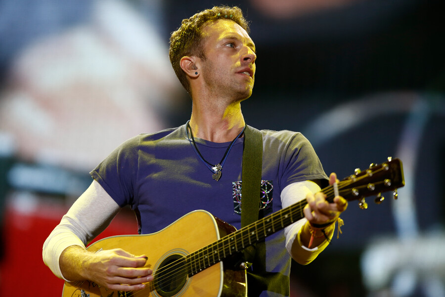 Chris Martin, el líder de Coldplay (Foto: Colprensa)