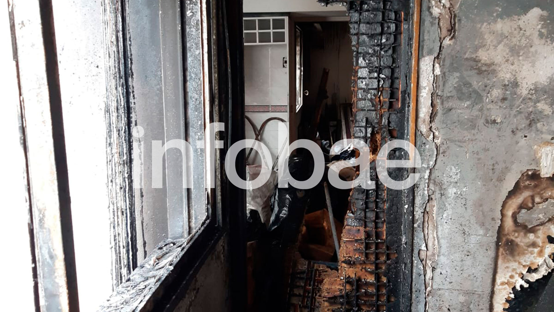 El departamento incendiado era el hogar de la familia Jabbaz (Infobae)

