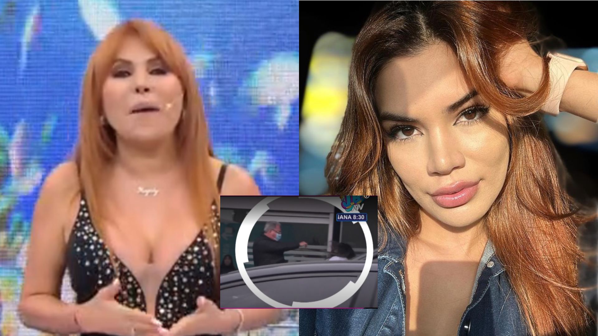 Magaly Medina calls Samantha Batallanos's father a jerk.  ATV.