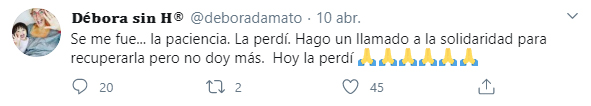 "Perdí la paciencia", confesó la periodista en las redes (Foto: Twitter)