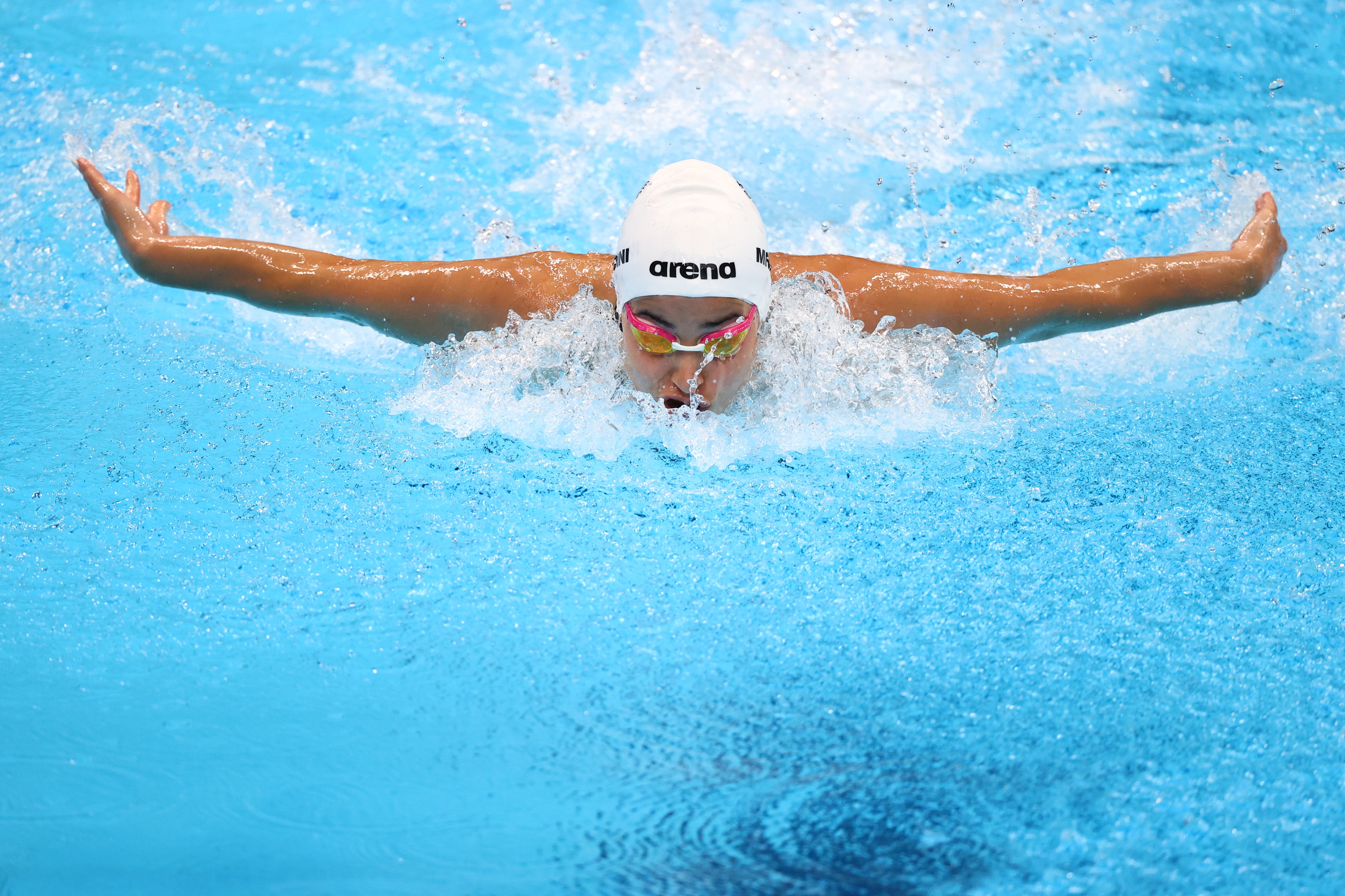Tokyo 2020 Olympics - Swimming - Women's 100m Butterfly - Heats - Tokyo Aquatics Centre - Tokyo, Japan - July 24, 2021. Yusra Mardini of the Refugee Olympic Team in action REUTERS/Marko Djurica