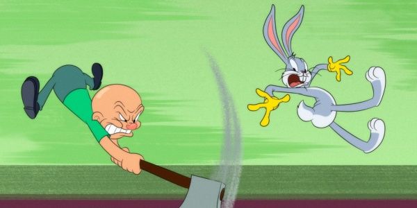 En la versión 2020 de Looney Tunes, Elmer Gruñón persigue a Bugs con un hacha en vez de con su clásica escopeta (Foto: HBO Max)