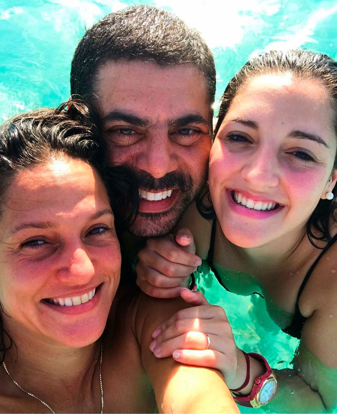 Valeria junto a Guillermo Filmus y Jana (Foto: Instagram)