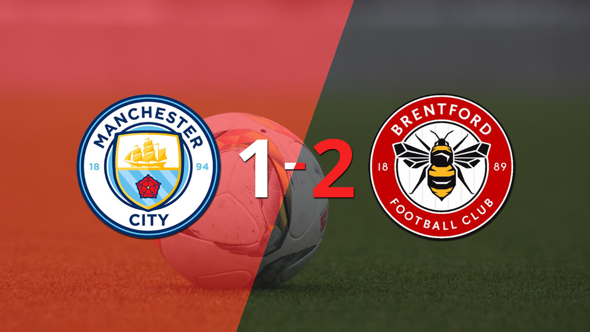 Brentford gana 2-1 a Manchester City con doblete de Ivan Toney