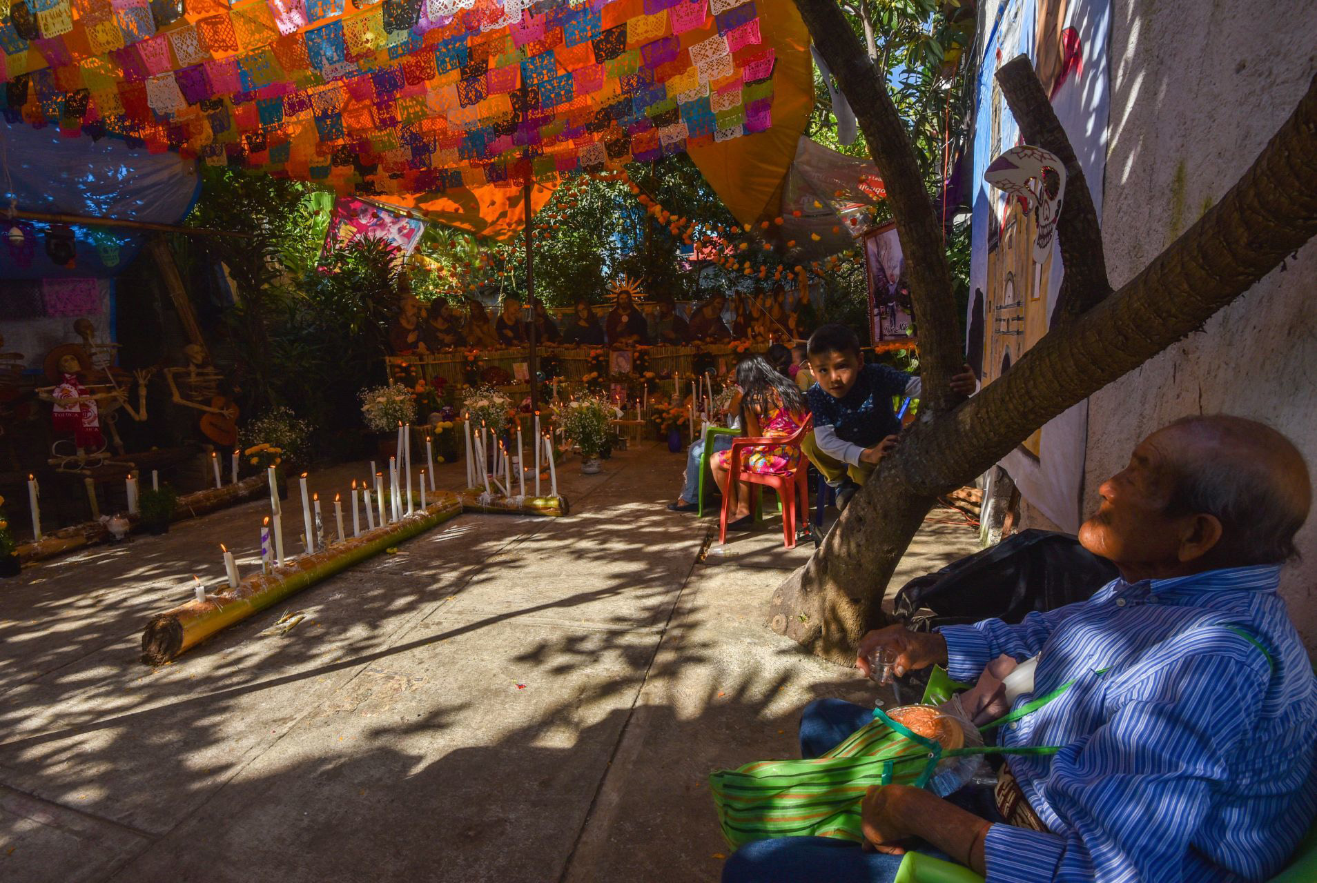 Instalan ofrendas para Muertos Nuevos en Malinalco.