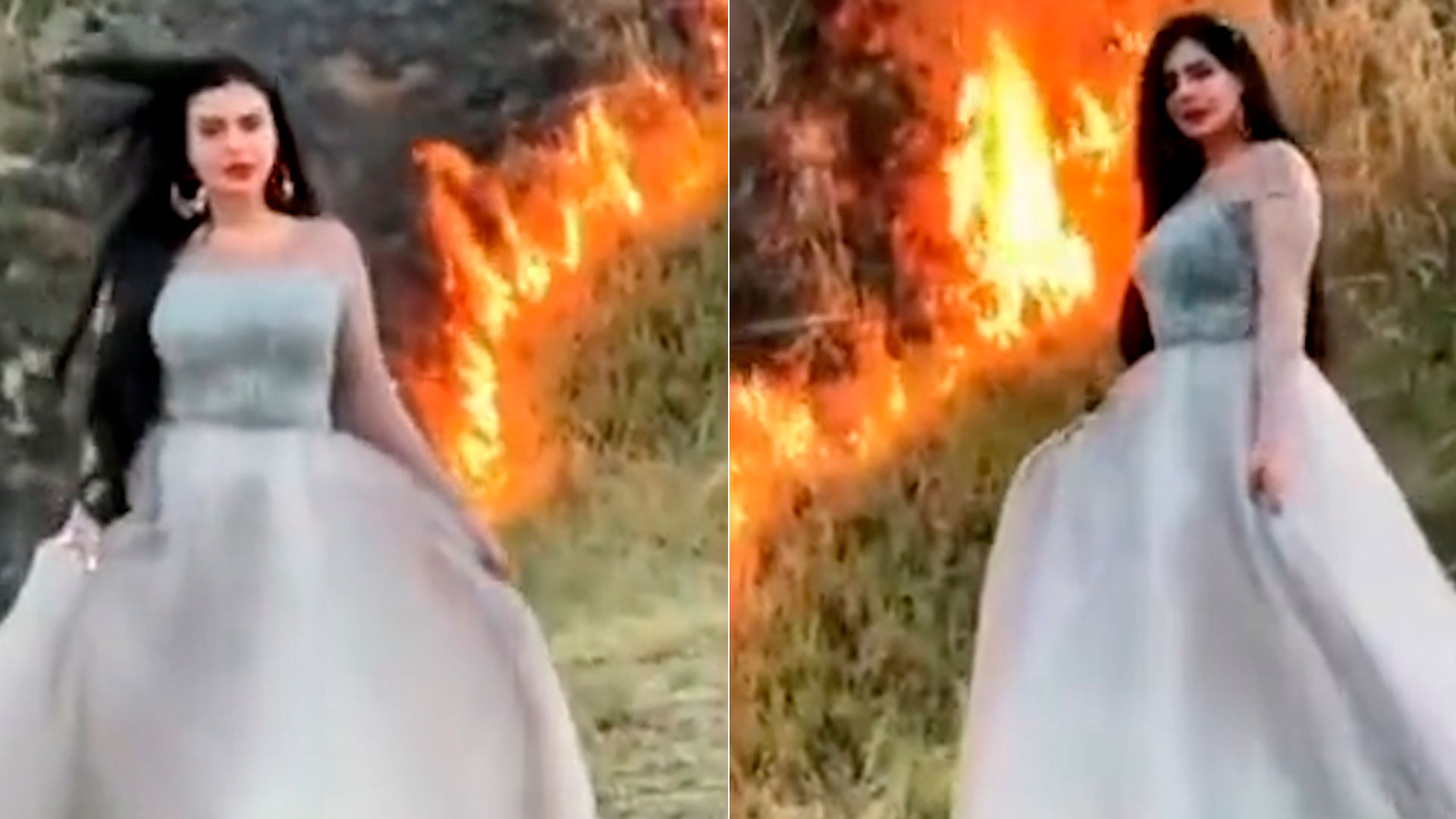 Humaira Asghar, conocida como “Dolly”, enfrenta cargos por presuntamente provocar un incendio forestal en Pakistán.