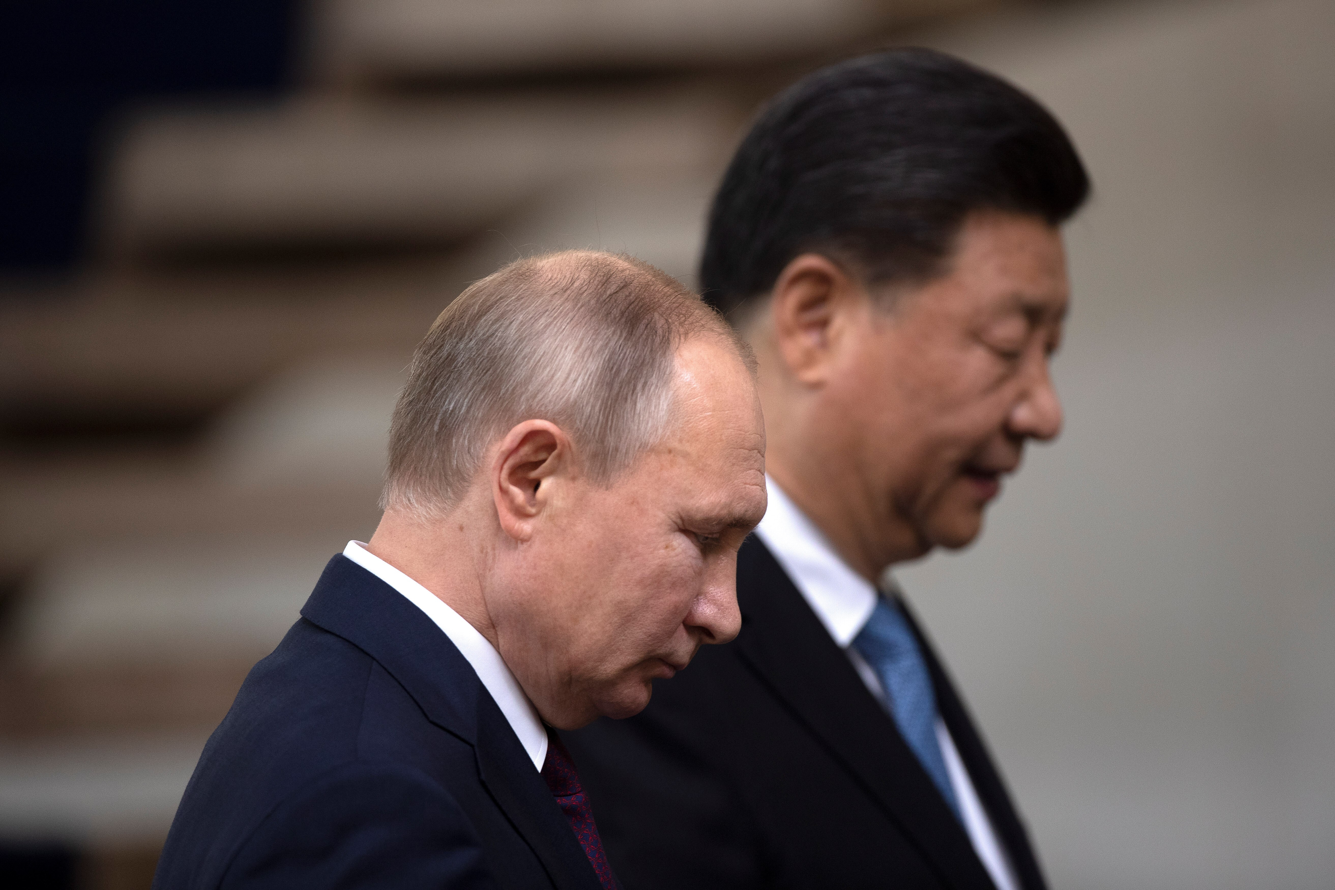 Los presidentes China, Xi Jinping (d) y Rusia, Vladimir Putin (i) (Foto: EFE/ Joédson Alves)

