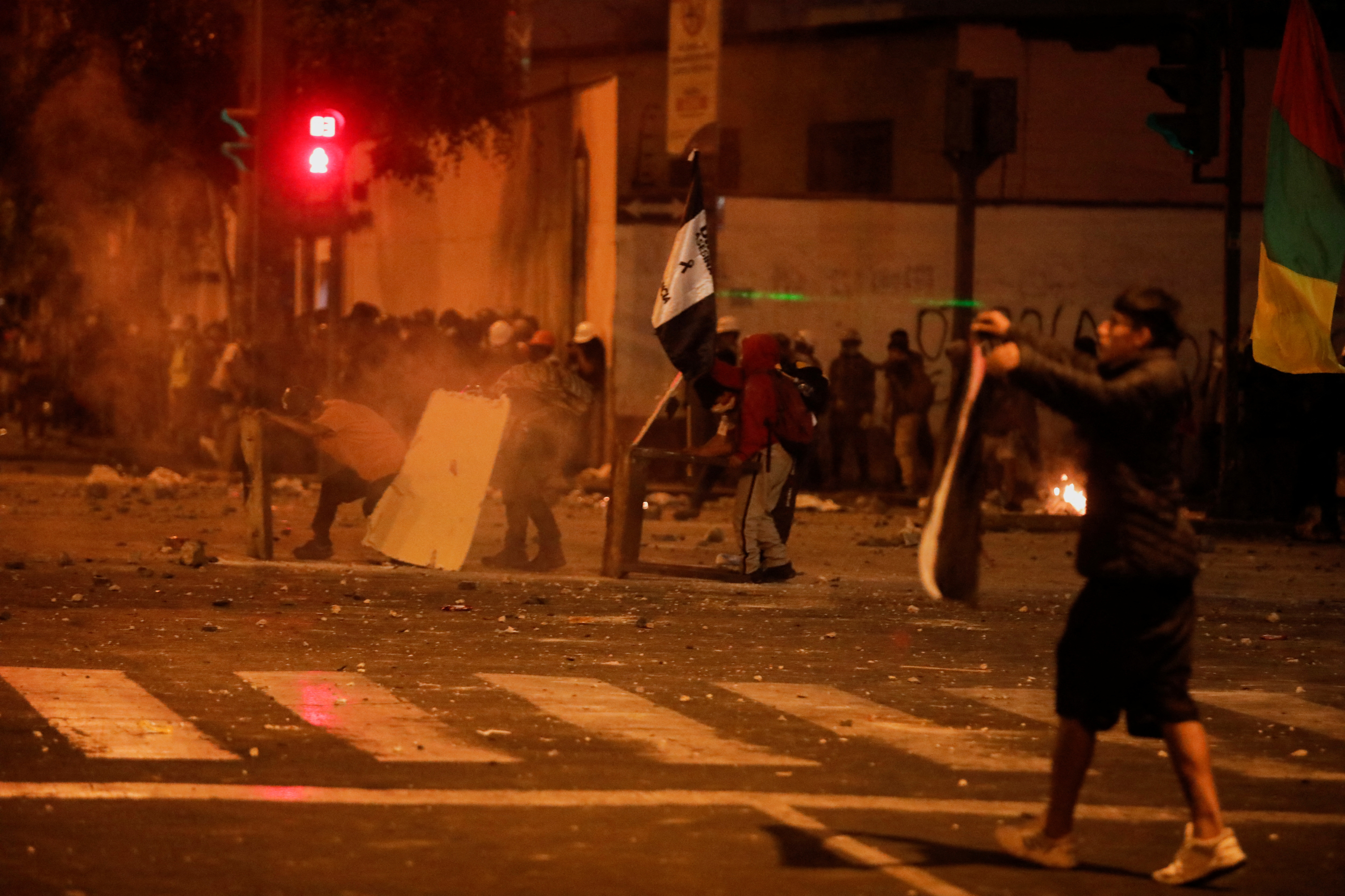Las manifestaciones escalaron en el Centro de Lima, dejando un muerto. (Reuters/Sebastián Castañeda) 