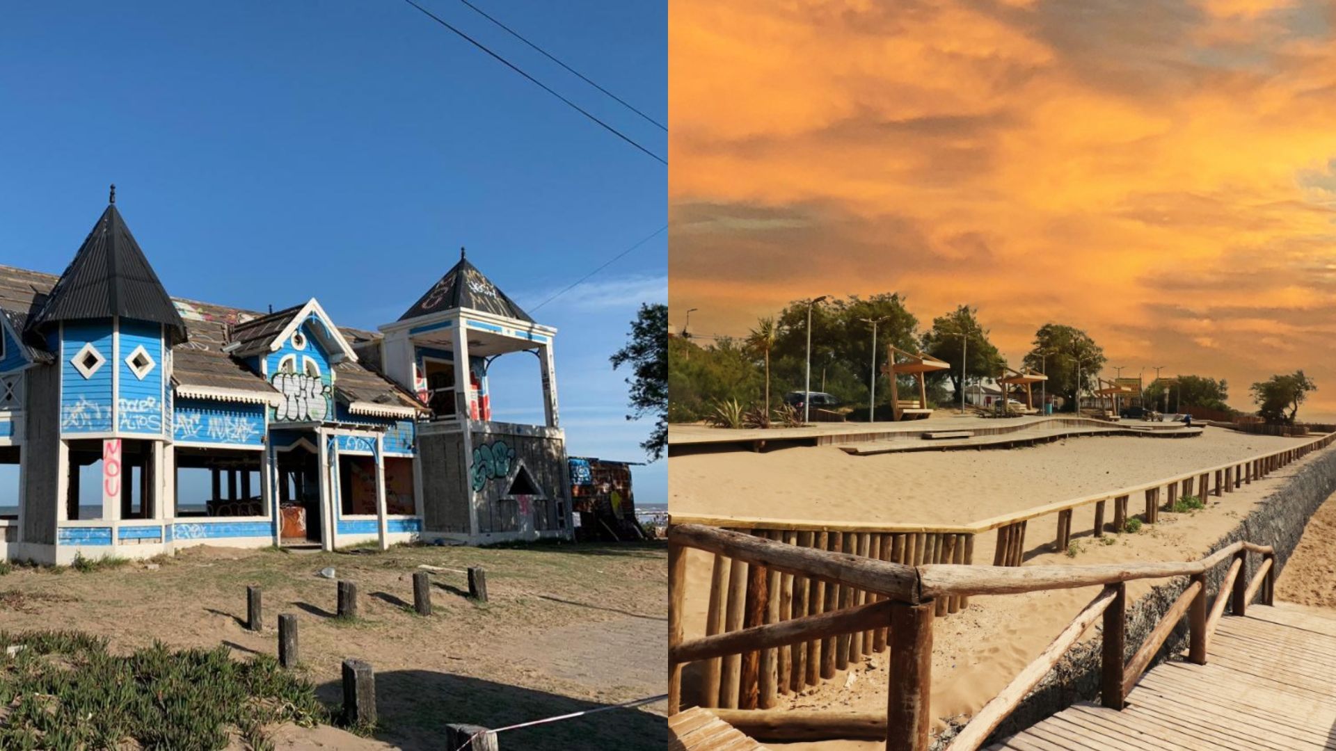 La bajada de la calle 23 en Santa Teresita, antes y después de la renovación sustentable  (La Costa)