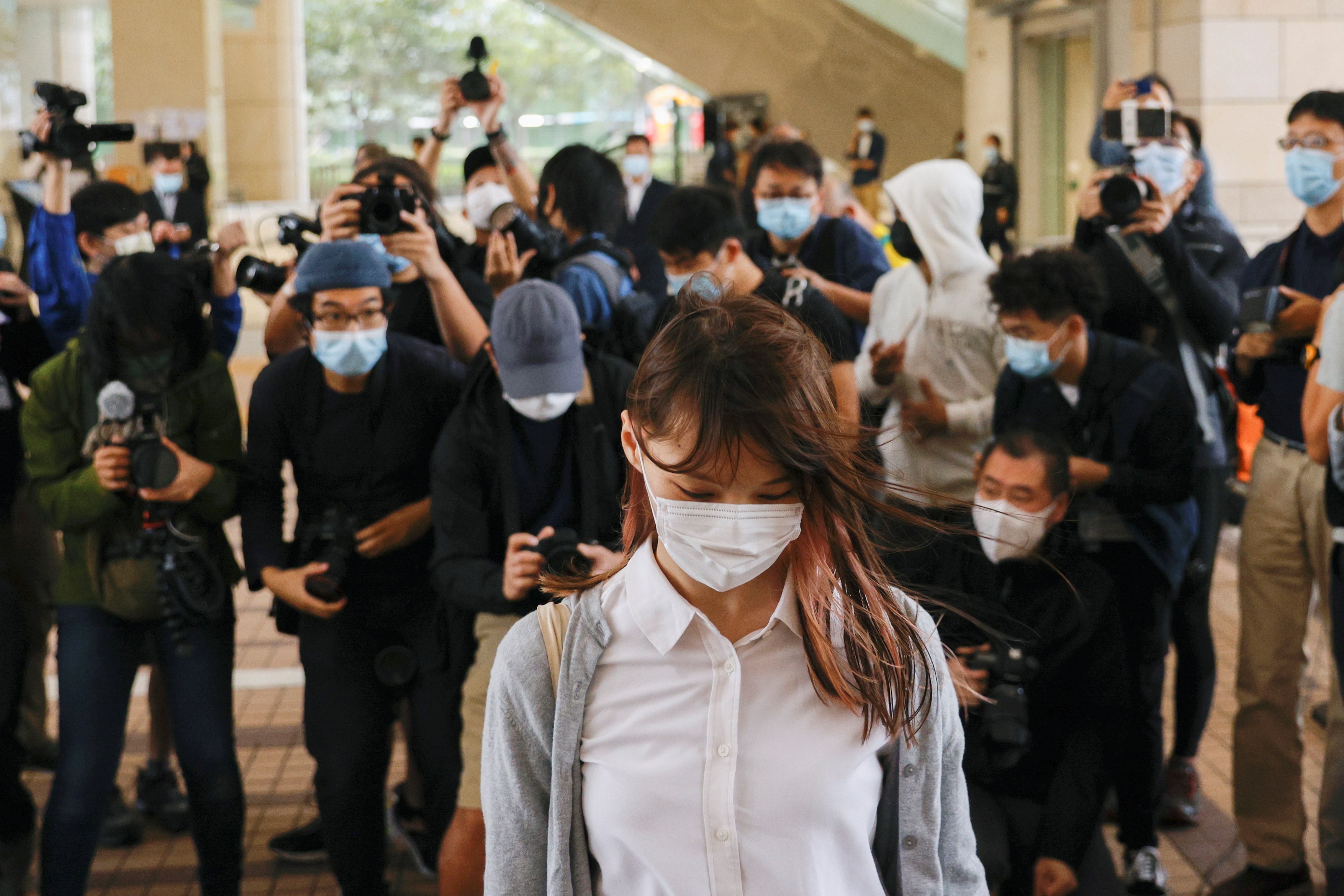 Agnes Chow también se declaró culpable. Será la primera vez que enfrenta la cárcel en sus 23 años de vida (Reuters)