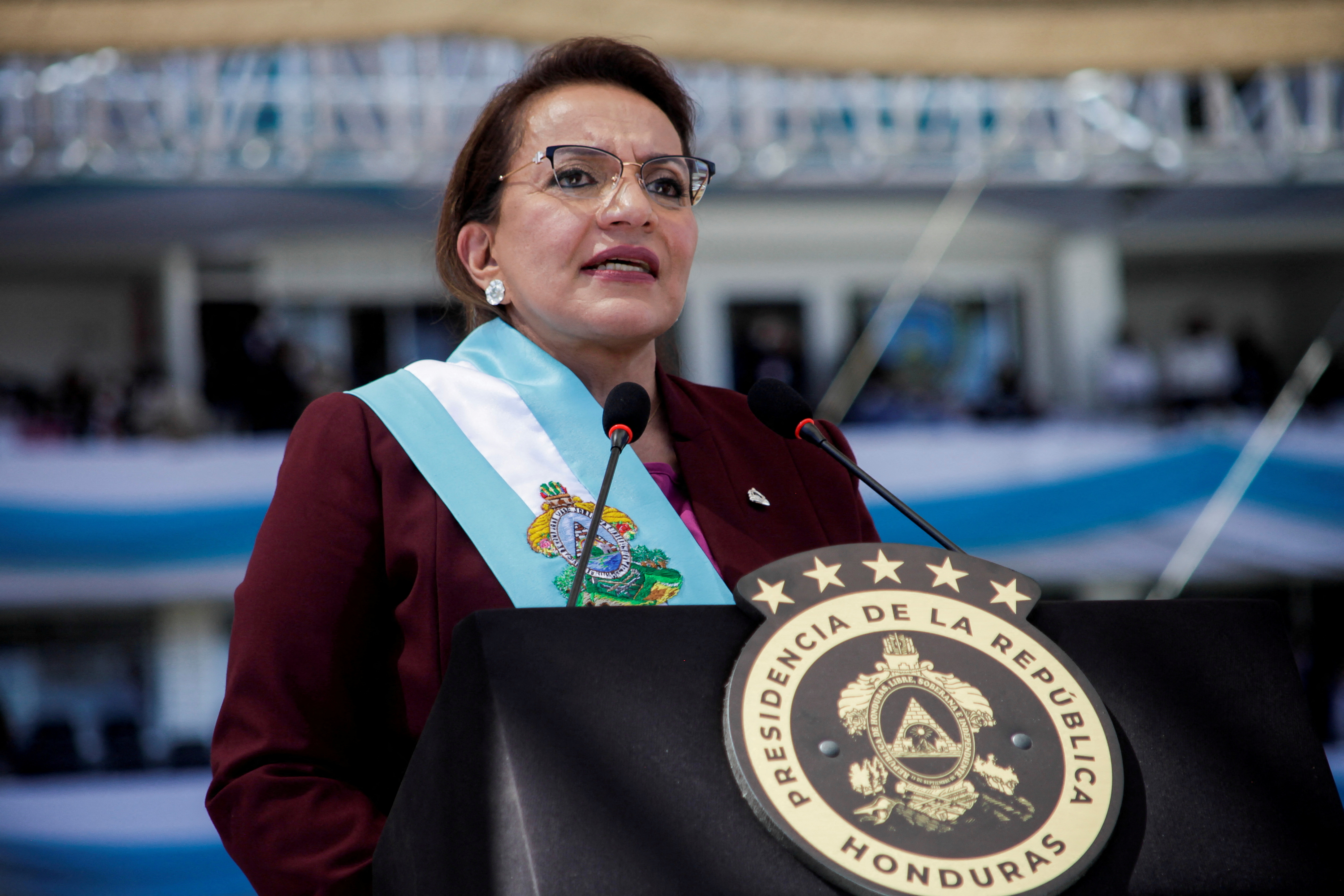 La presidente de Honduras, Xiomara Castro