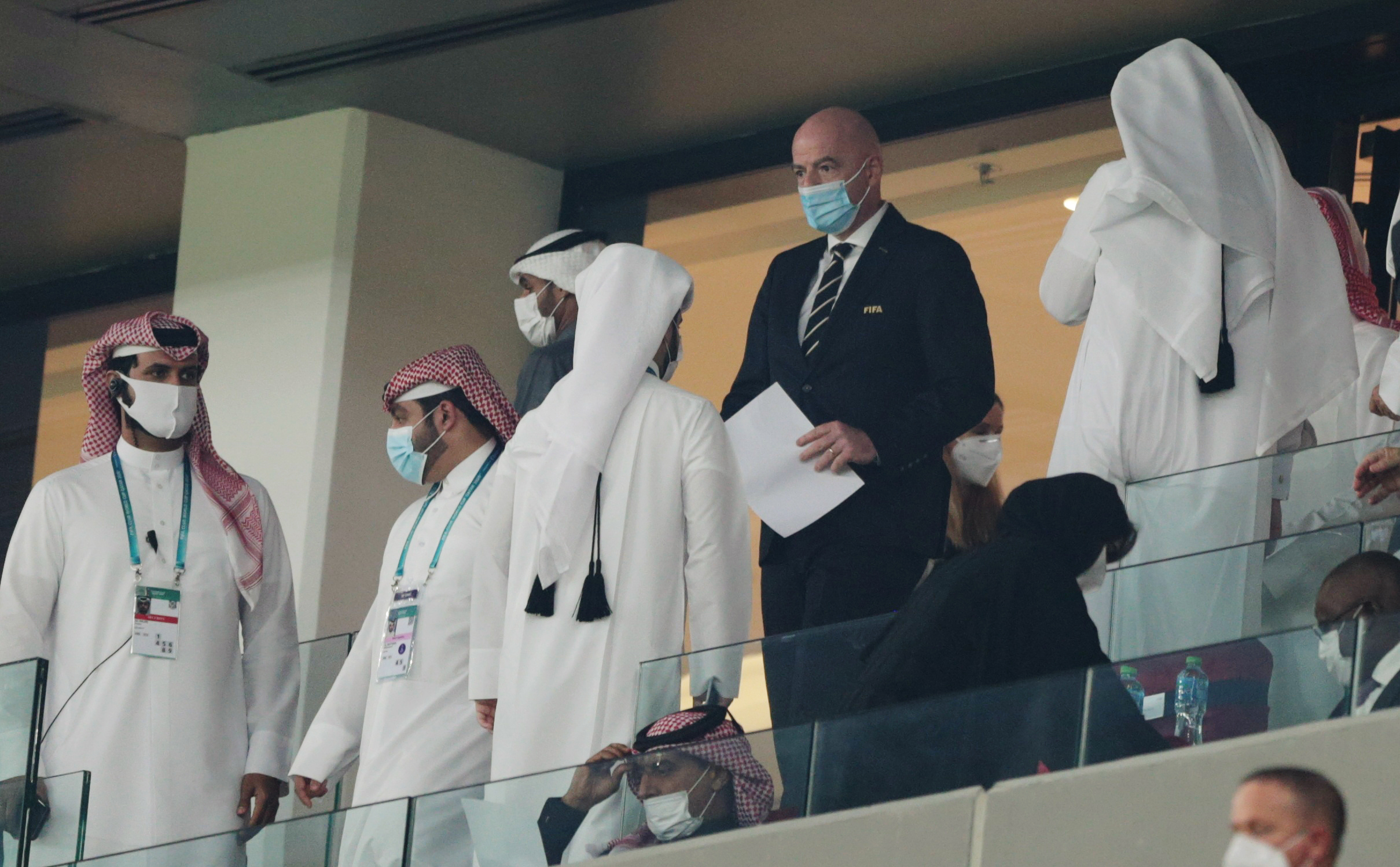 Gianni Infantino viajó a Qatar para asistir al Mundial de Clubes (Foto: REUTERS)