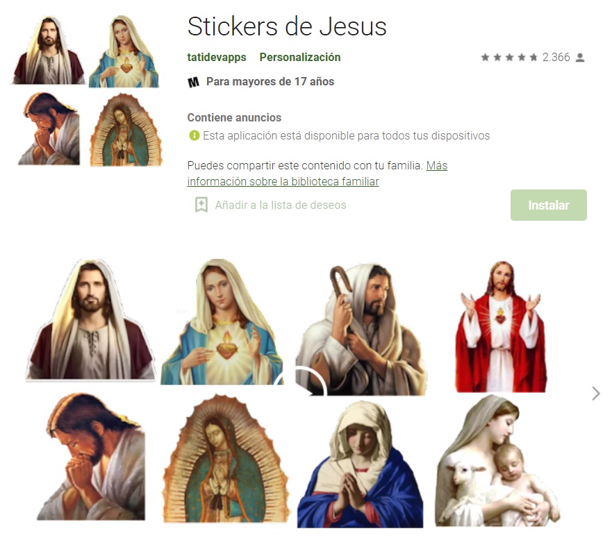 Stickers de Jesús