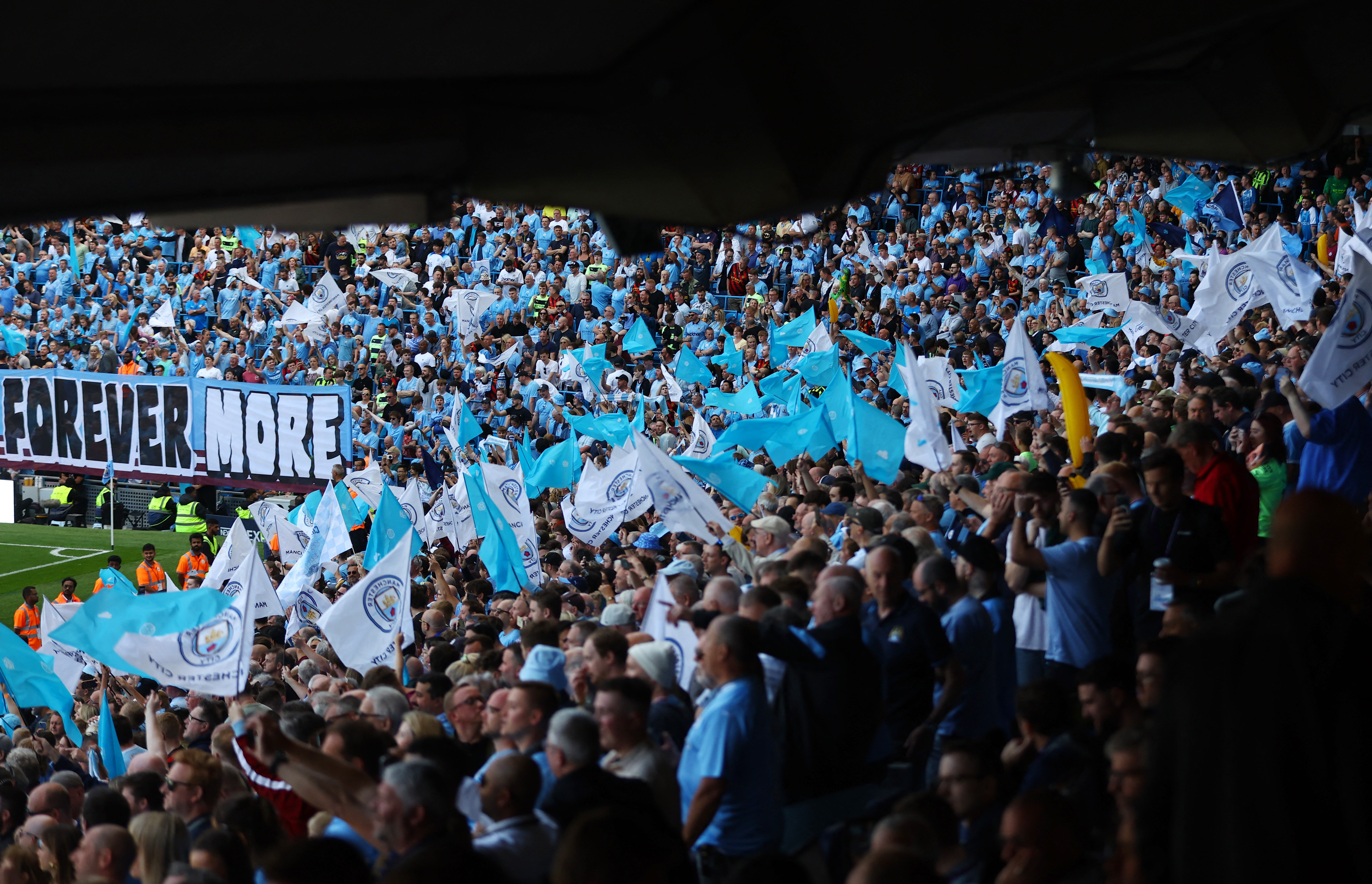 Unas 53 mil personas coparon el recinto del City para celebrar un nuevo título en la Premier League