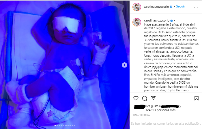 La presentadora le dedicó un sentido mensaje a su hijo Matías por su quinto cumpleaños.
FOTO: Captura de pantalla de Instagram