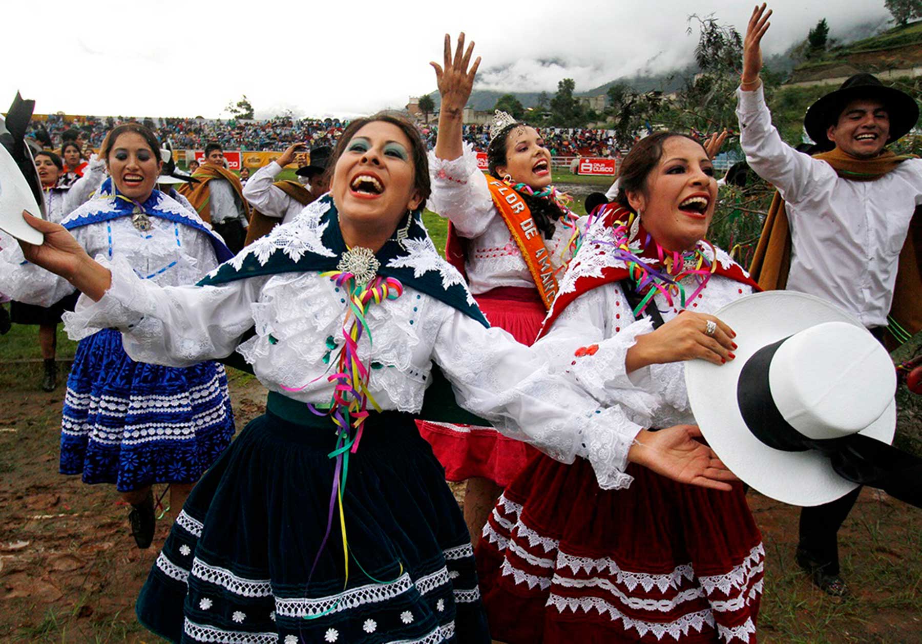 The Andahuaylinos celebrate the Pukllay, called “Carnival originating in Peru” with exultation.  (Andina)