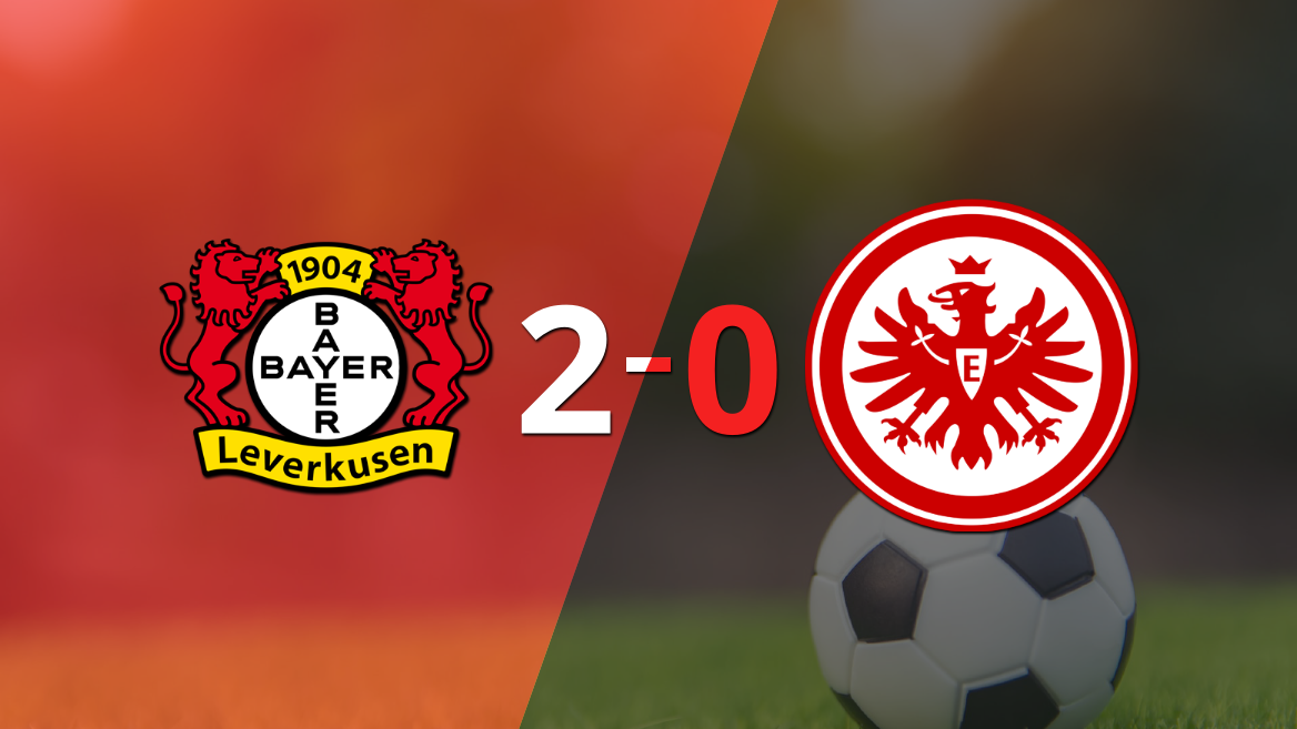 Con dos goles, Bayer Leverkusen se impuso a Eintracht Frankfurt en el estadio BayArena