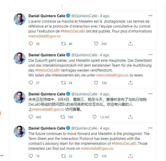 Daniel Quintero / Twitter