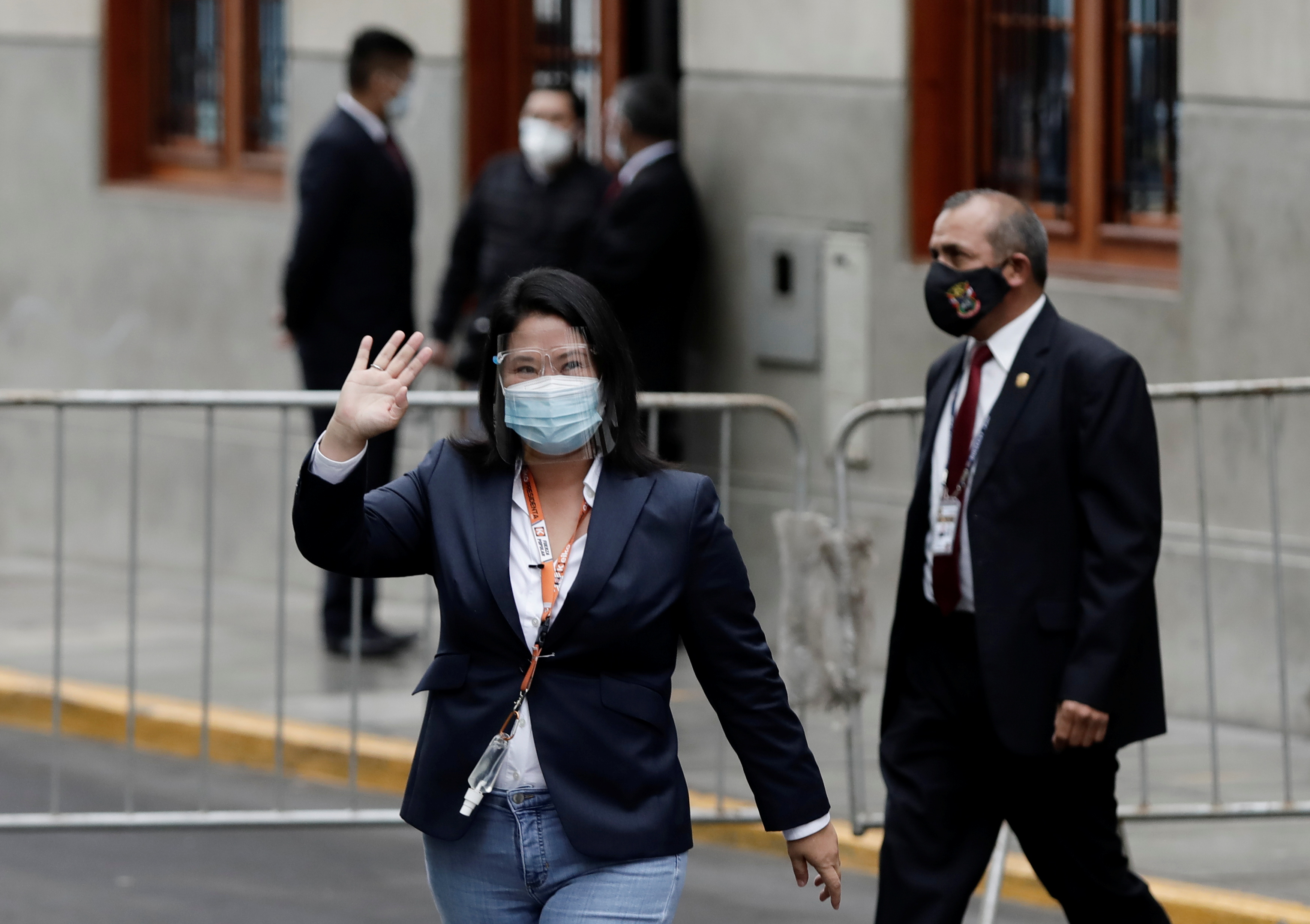 Keiko Fujimori arriba al tribunal de la avenida Tacna, en Lima (REUTERS/Angela Ponce)