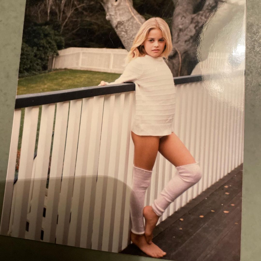 "Mi papá tomó esta foto cuando yo tenía 7 u 8 años", compartió la actriz en su cuenta de Instagram