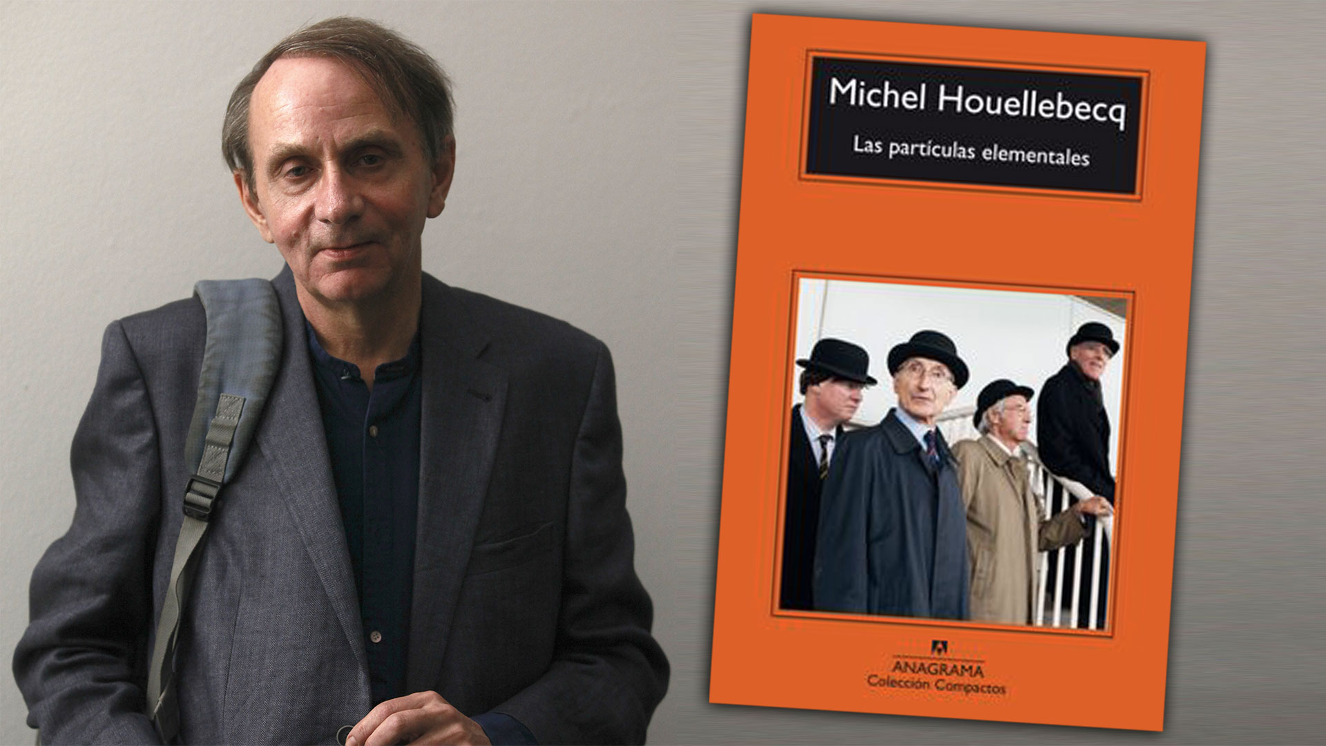Michel Houellebecq y su libro "Las partículas elementales". (Foto Gettyimages)