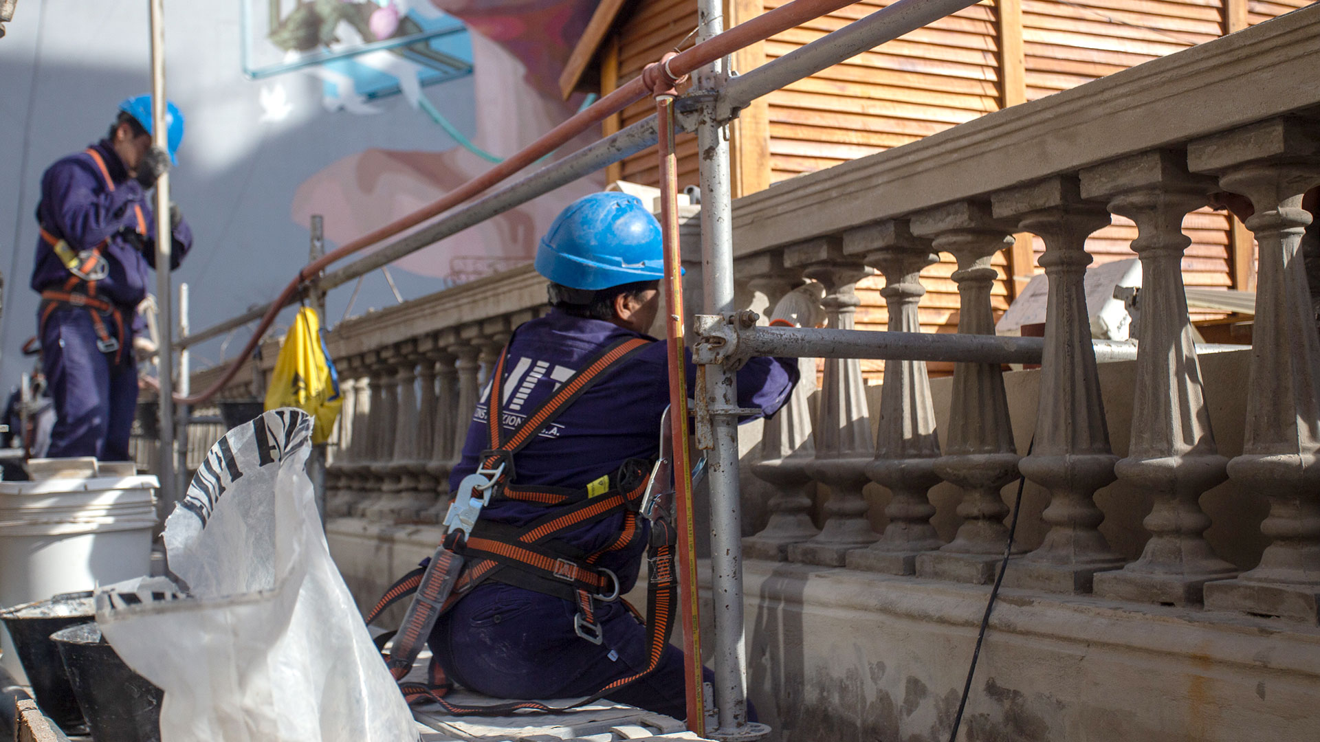 La restauración de la está llevando a cabo la Subsecretaría de Paisaje Urbano del gobierno de la Ciudad de Buenos Aires