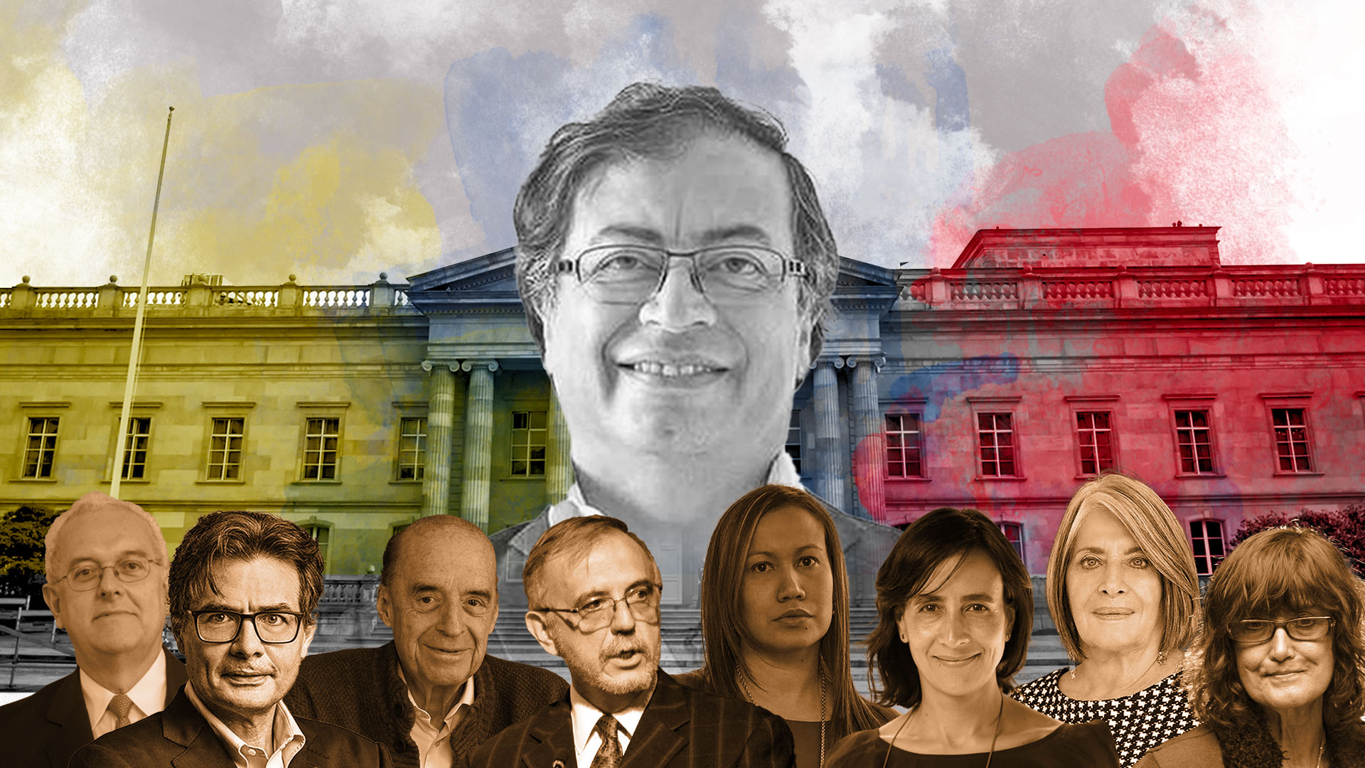 Gustavo Petro already has several of the ministers who will contribute to achieving the objectives that he set forth in his government plan.  Photo: Infobae - Jesús Avilés.