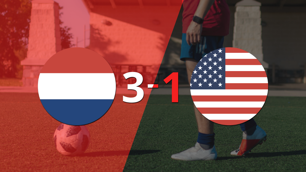 Mundial 2022: Estados Unidos fue vencido 3 a 1 por Países Bajos