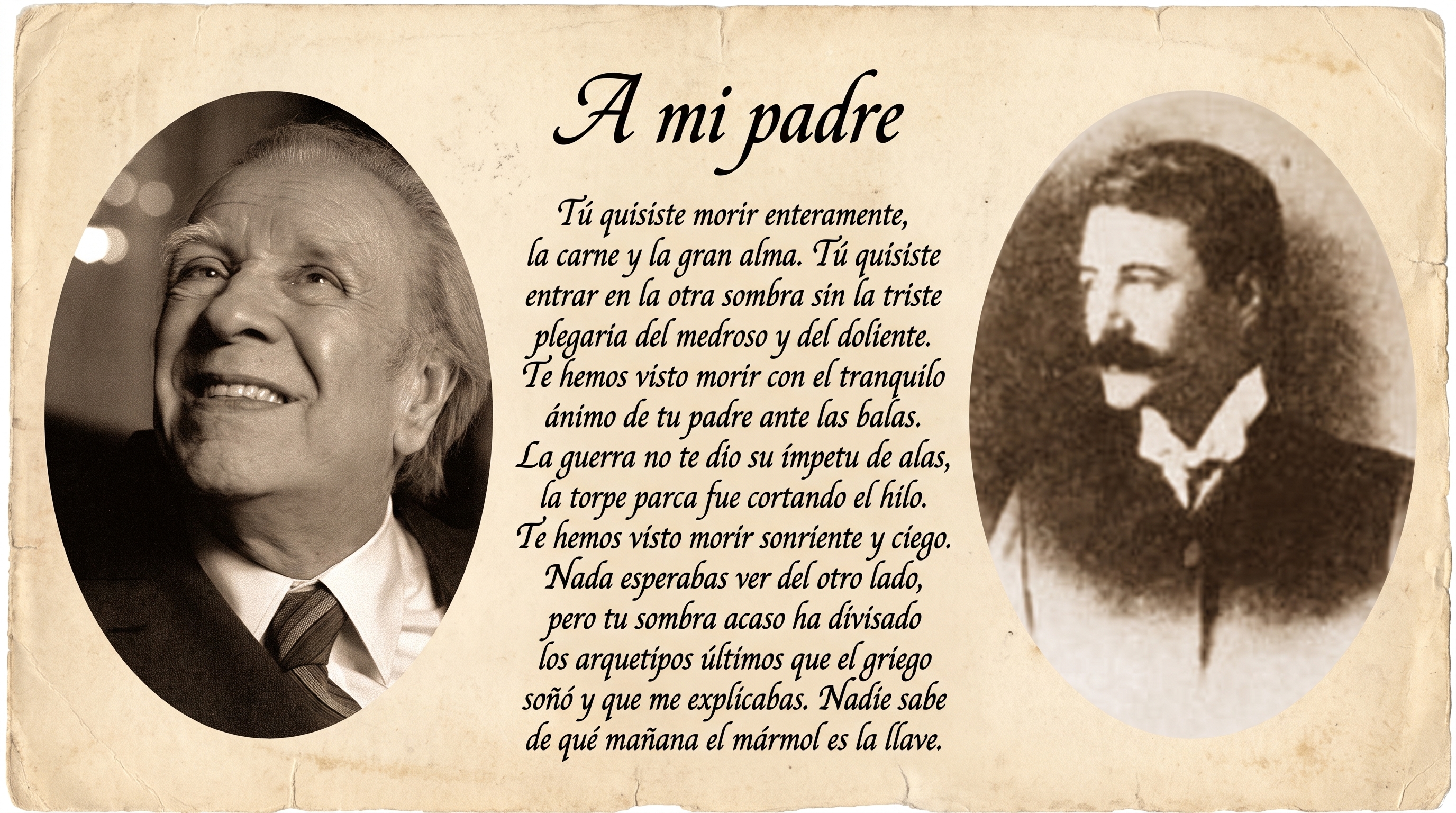 La muerte de un padre: así despidió Borges al suyo