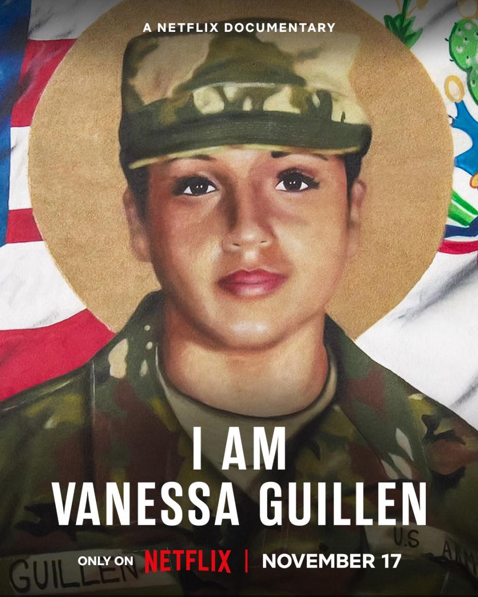 Póster oficial de "Yo soy Vanessa Guillén" en su idioma original y fecha de estreno. (Netflix)