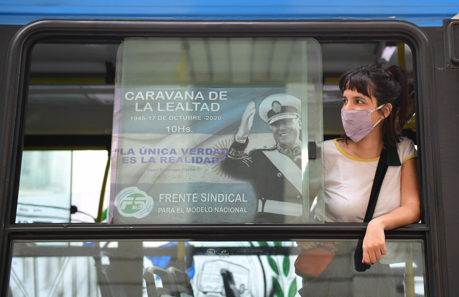 La convocatoria a la Caravana de la Lealtad fue hecha esencialmente por el sindicato de Camioneros