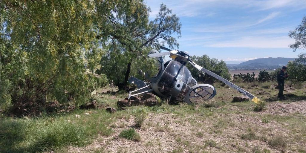 Helicopter Crash In Hidalgo (Photo: Taken From Twitter @Antonioaranda_).